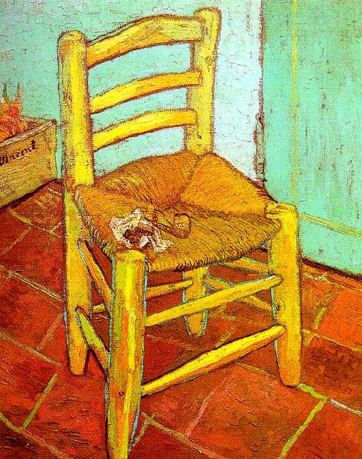 Vincent Van Gogh Artist's Chair with Pipe Germany oil painting art